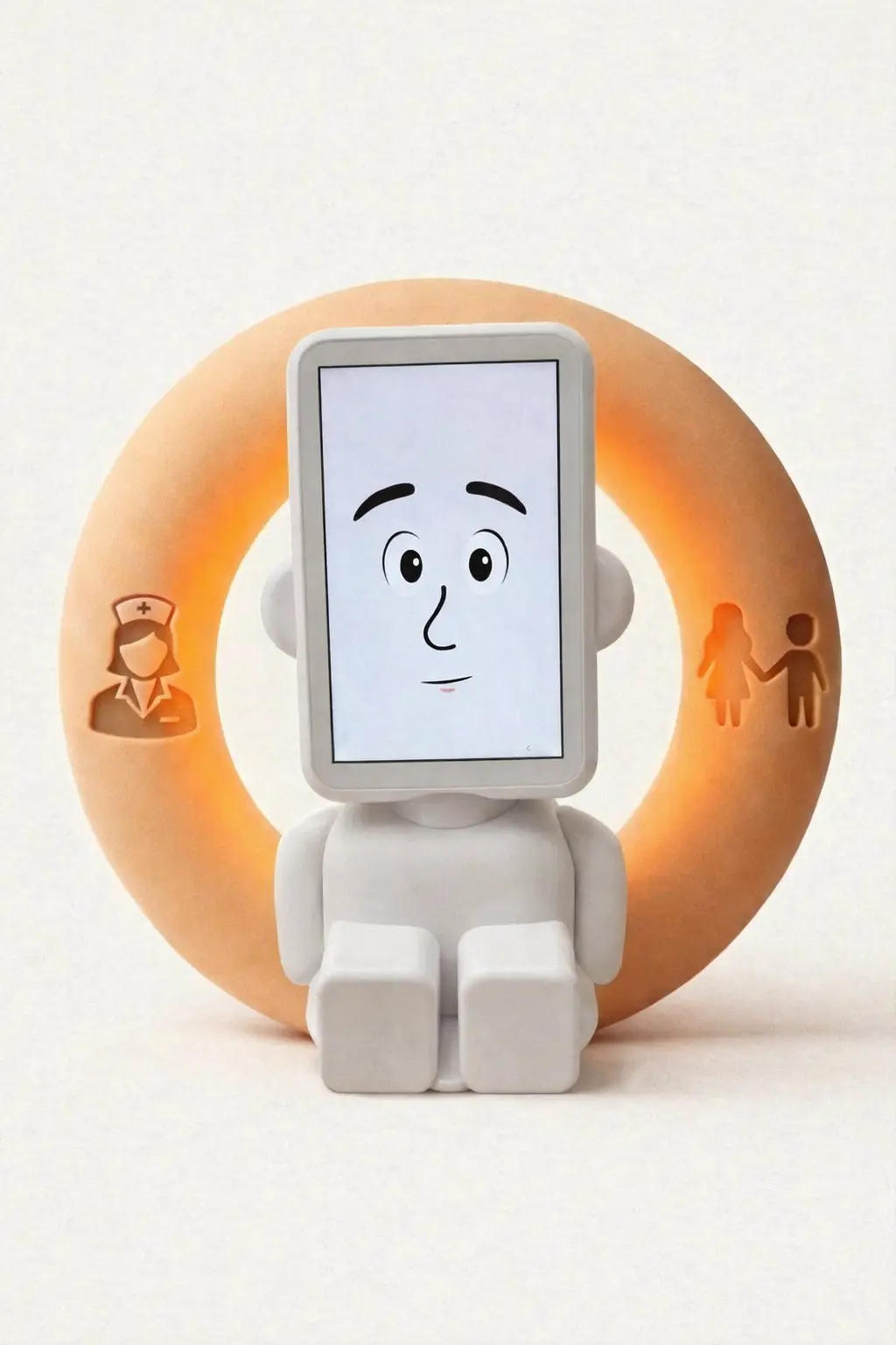 Buddy AI-assistent omringd door familie en zorgnetwerk